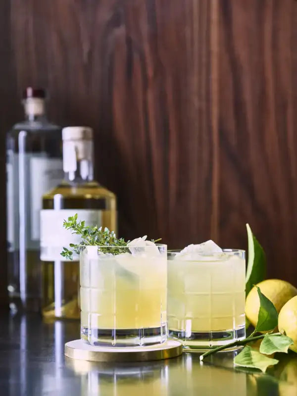 Lemon, Ginger & Thyme Vodka Cocktail Gut Friendly Cocktail Recipe