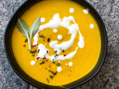 Butternut Squash Sage Soup with Cashew Cream