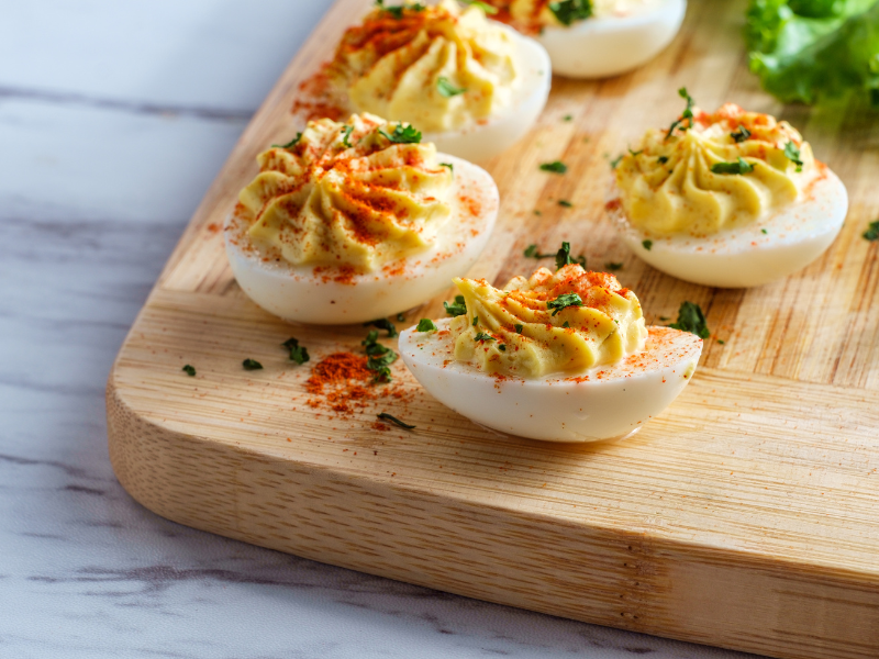 deviled eggs with everything spice sibo friendly recipe