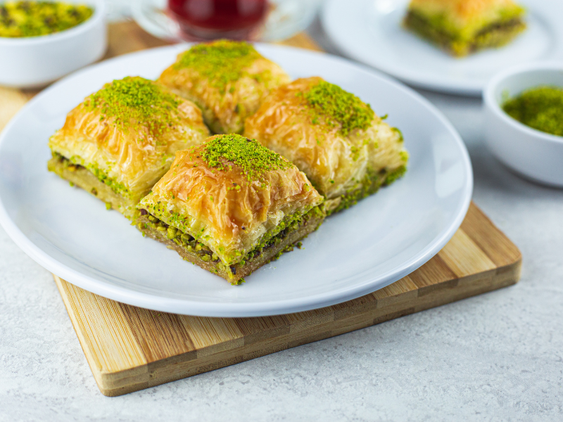 pistachio baklava rolls sibo ibs friendly desserts