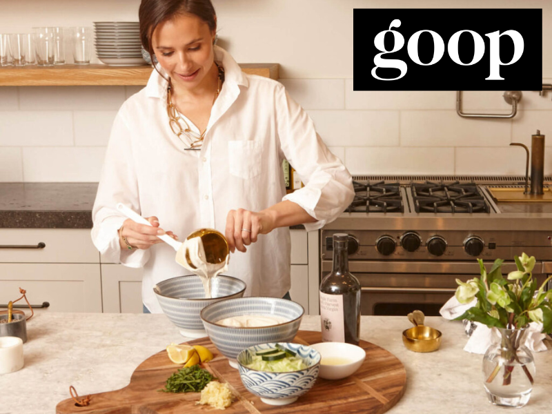 Woman cooking in kitchen