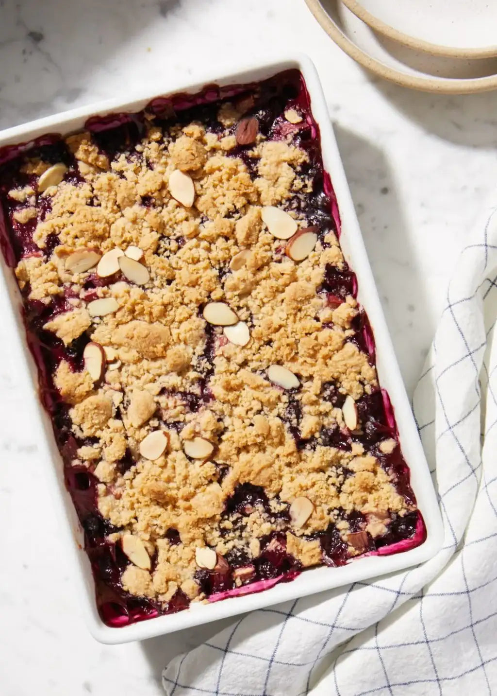 SIBO and IBS friendly blueberry crumble recipe