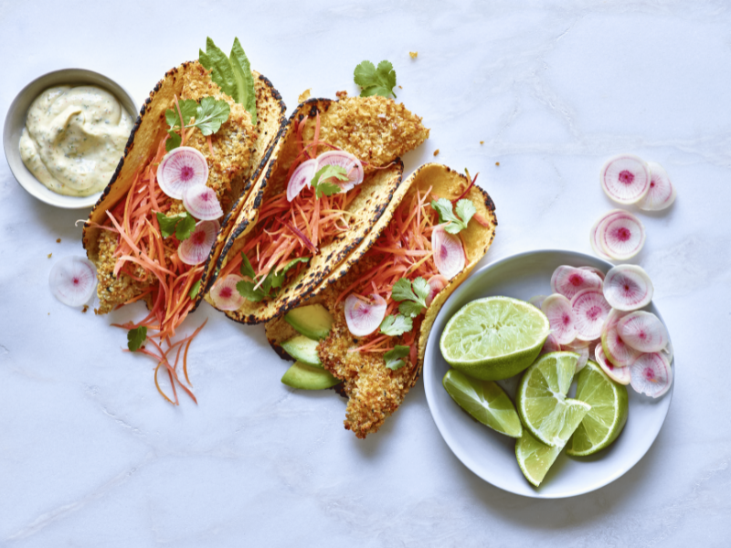 Fish Tacos with Creamy Lime Sauce – Good LFE